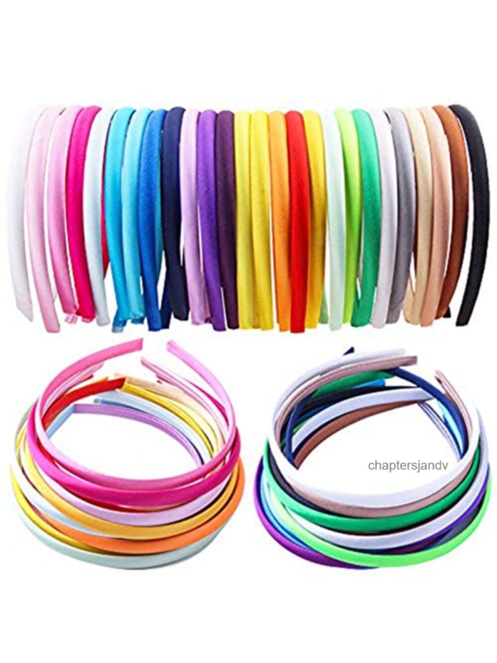 Satin Headbands DIY Craft 26 Pack for Girls Women Hair Accessories